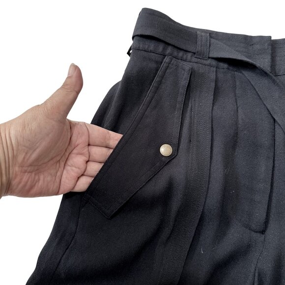 Ulla Johnson Alandra Wide Leg Pants Raven Black Size 4 NWT $425 - Picture 13 of 16